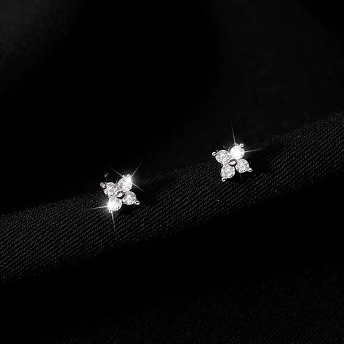 Mini ohrringe blume motiv - xs,