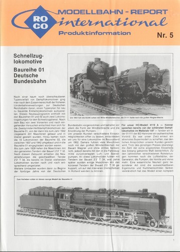 Catalog roco 1979 - catalog, report