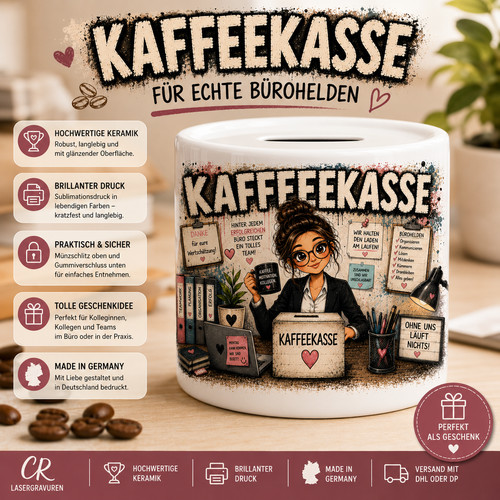 Kaffeekasse bürohelden - kaffeekasse,