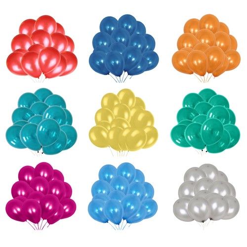 100 latex einfarbige ballons - x,