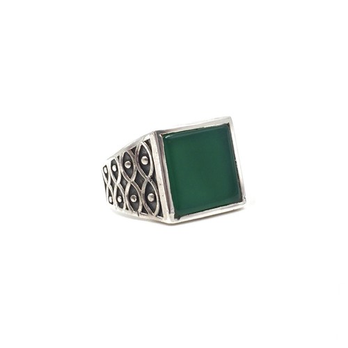 925 silber ring grüner - silber,