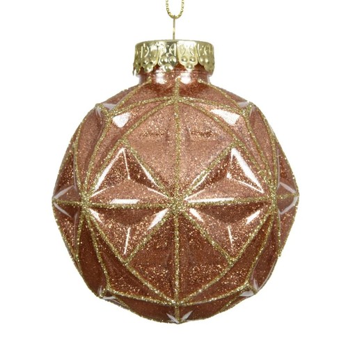 Weihnachtskugel hellbraun mit - weihnachtskugel,