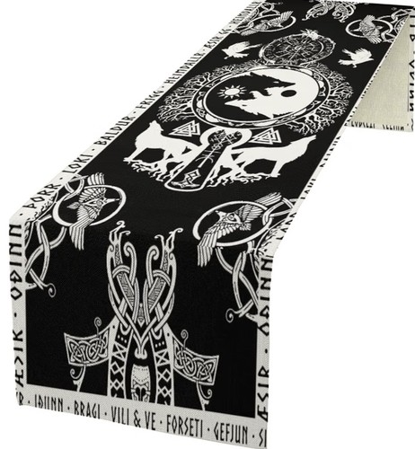 Wikinger tischläufer 180x33cm - wikinger,