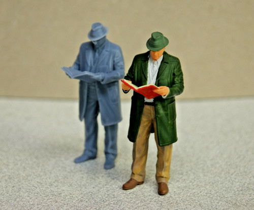 Figur erich reisender - erich, wartet