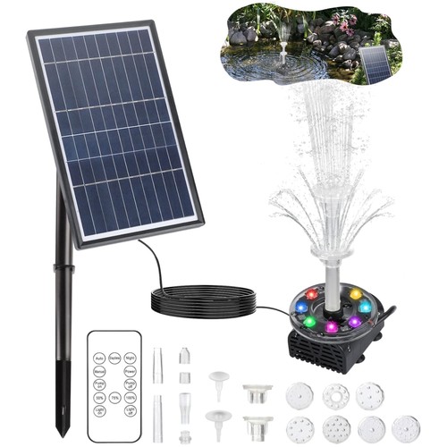 Led solar springbrunnen mit - led,