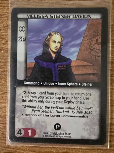 Battletech ccg melissa - ccg,