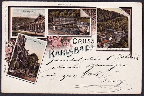 Karlsbad karlovy vary litho - karlsbad,