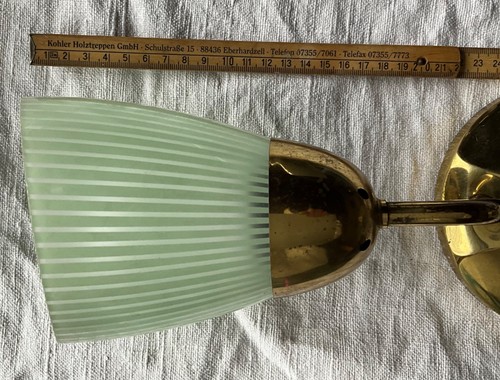 Wandlampe grün gestreiftes