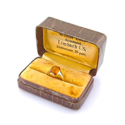 Goldring mit citrin - goldring, im
