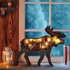 Holz tiere nachtlicht - holz,