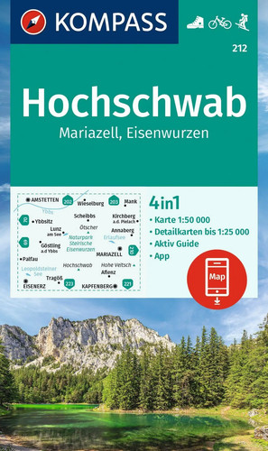 Kompass wanderkarte 212 - kompass,