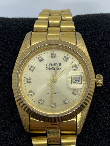 Vintage geneve calendar quartz - vintage,