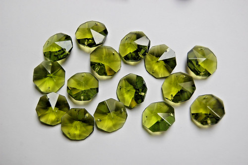 Oktagons 20mm schliff oliv - 15,