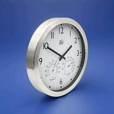 Quarz Wanduhr mit Thermometer