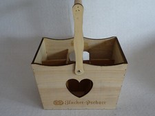 Hacker-Pschorr Holz-Flaschenträger für 6 Flaschen - Bierträger -