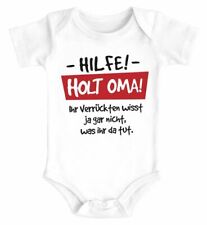 Baby Body Hilfe - holt Oma Sprüche lustig Bio-Baumwolle Jungen & Mädchen