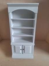 1:12 Puppenstube  Schrank - Regal in weiss  Miniatur