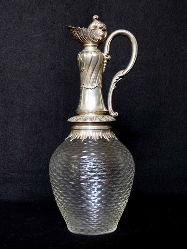 Kristallkaraffe silber 800 - kristallkaraffe, +