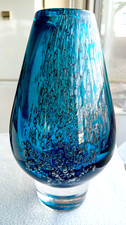 Große schwere Glas  Vase -