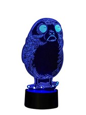 3D LED-Lampe niedlicher Vogel