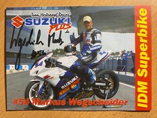Markus Wegscheider Autogramm handsigniert Motorrad Rennfahrer IDM SB I