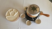 Fondue-Set Topf 6 Teller 6