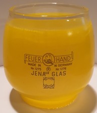 Petroleumlampen Glas Zylinder, gelb  Jena-Glas