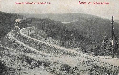 Göltzschtal bahnlinie - ak,