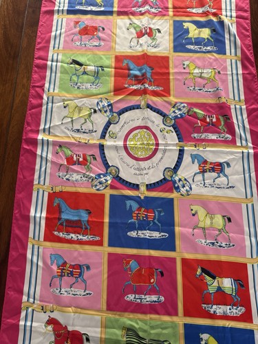 Vintage xxl seidenschal rosa - xxl,