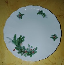 Weihnachtsteller Plätzchenteller  Seltmann Weiden Stechpalme/Tanne