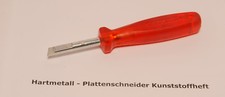 Hartmetall - Plattenschneider Kunststoffheft