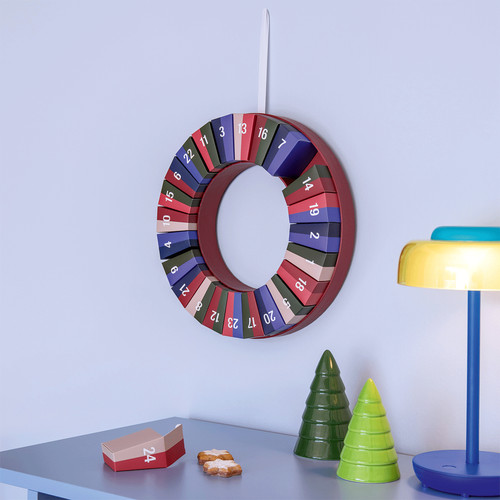 Adventskalender-Kranz.