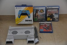 Sony Playstation Dualsense Fortnite NEU, Spiderman 2, Jurassic World 2, Standfuß