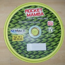 Seiwald  Eisstock Sommerplatte Rocket Mamba  14 L gelb SD 53-55      Top Zustand