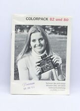 Polaroid Colorpack 82 und 80 Gebrauchsanleitung