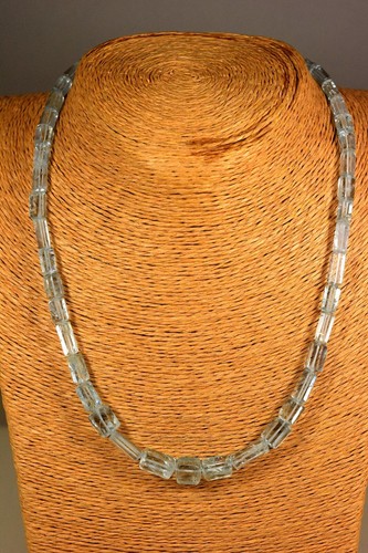 Aquamarin kette collier - aquamarin,
