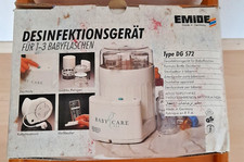 EMIDE Desinfektionsgerät Sterilisator 1-3 Babyflasche ohne Chemie