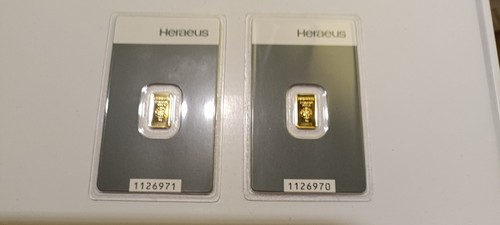 Goldbarren heraeus - 2, x