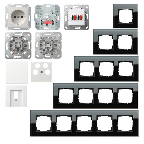 Gira glasrahmen esprit - gira, glas