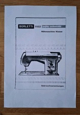 Gebrauchsanweisung Borletti 1102 super automatic s/w Kopie