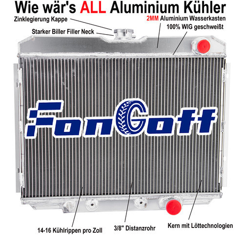 Reihe kühler aluminium für - 3,