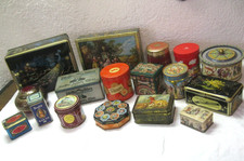 Konvolut 17 alte Blechdosen Vintage Kaffeedose Teedose Haribo Lakritze Lebkuchen