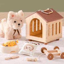 Holzpferd spielzeug set für - holzpferd,