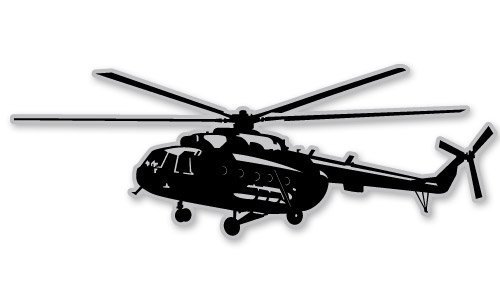 Autoaufkleber hubschrauber - autoaufkleber,