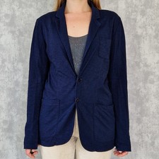 Esprit Strickjacke Cardigan 38 M Jacke Blau Geknöpft Damen Pullover Baumwolle 