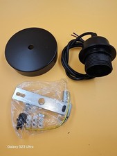 E27 Lampenfassung mit Deckenbefestigung Lampensockel Halterung mit 90cm Kabel