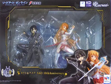 Lucrea Sword Art Online SAO Kirito Asuna 10th Anniversary Figur gebraucht Japan