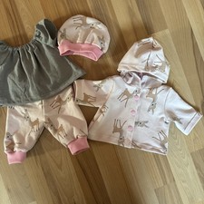 Niedliches Puppenkleidung Set 43cm 4-teilig Handmade