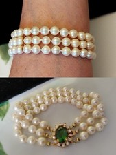 Vintage Feines 3- Strang Akoya