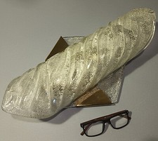 XXL 70er Wandlampe 47cm ! Hillebrand Ice bubble Glas Murano IF Design wall lamp